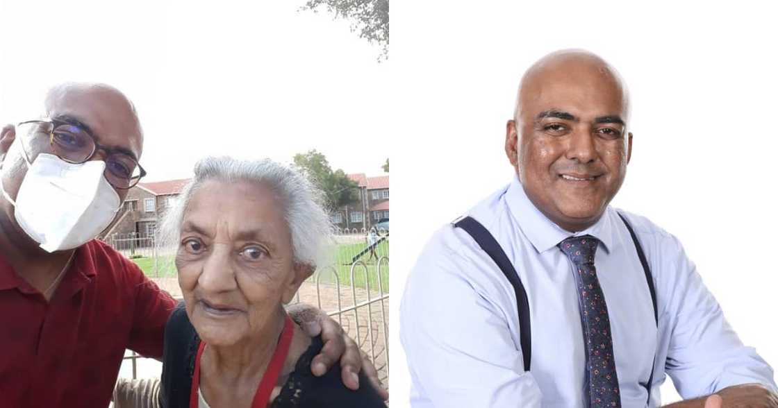 SA man takes 100 year old mom for a walk, shares heartwarming picture SA man takes 100 year old mom for a walk, shares heartwarming picture