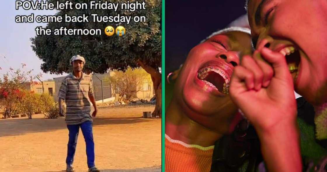 Man who went out partying on Friday and came back home on Tuesday Man who went out partying on Friday and came back home on Tuesday