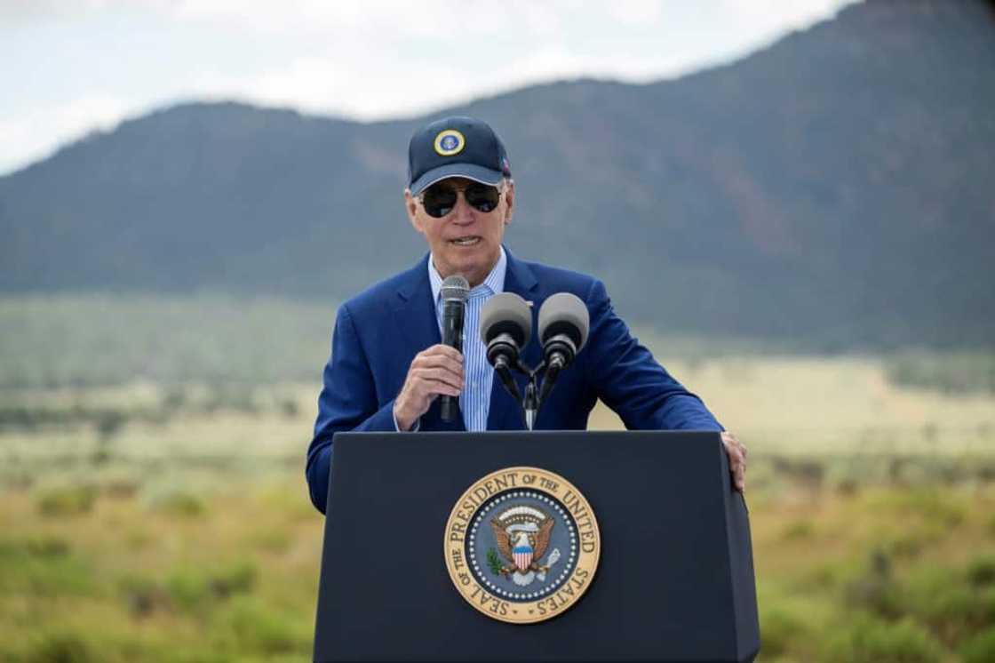 US President Joe Biden, pictured in Arizona in August 2023, has made the clean energy transition a key plank of his 2024 reelection bid US President Joe Biden, pictured in Arizona in August 2023, has made the clean energy transition a key plank of his 2024 reelection bid