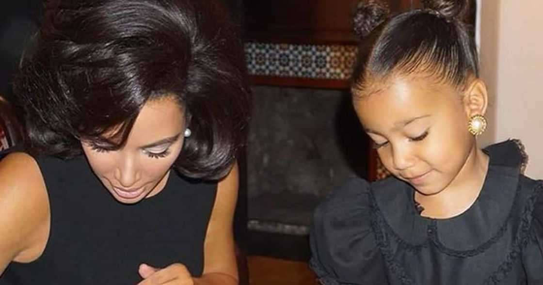 Kim Kardashian had nice things to say about her daughter North. Kim Kardashian had nice things to say about her daughter North.