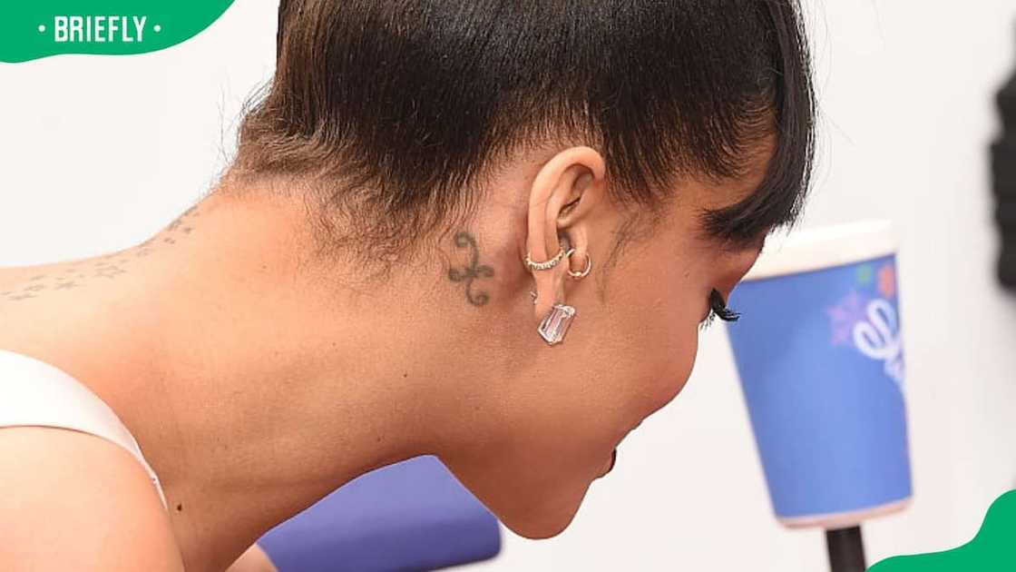 Rihanna's Pisces tattoo Rihanna's Pisces tattoo