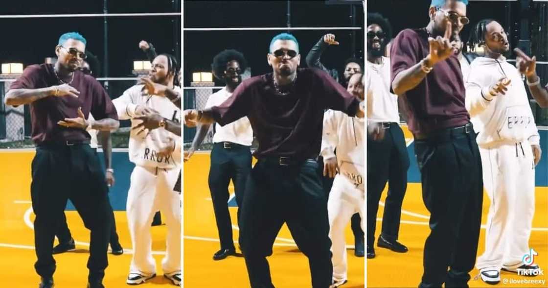 Chris Brown hit the 'Tobetsa' dance moves in a viral video Chris Brown hit the 'Tobetsa' dance moves in a viral video