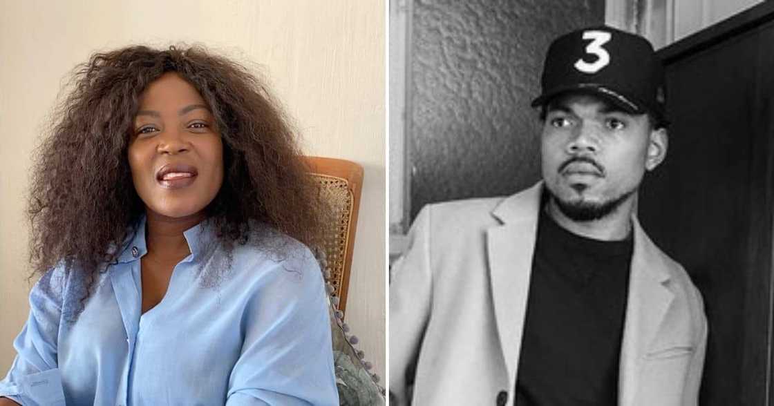 Rami Chuene met Chance The Rapper at an event Rami Chuene met Chance The Rapper at an event