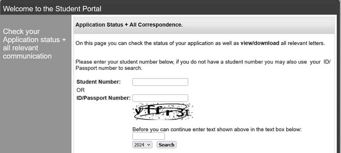 UJ online application