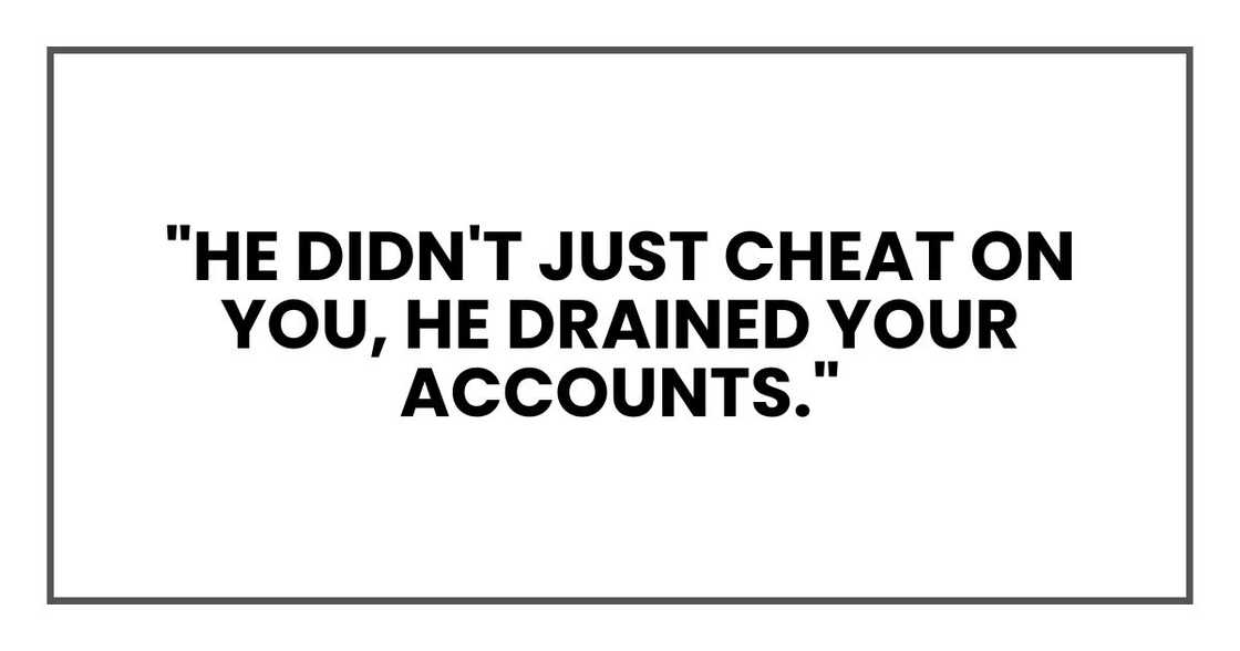 "He didn't just cheat on you," Nina muttered as she studied the bank statements. "He drained your accounts."