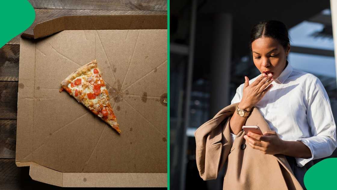 A Roman's Pizza employee stunned netizens by wiping pizza boxes that were in the trash