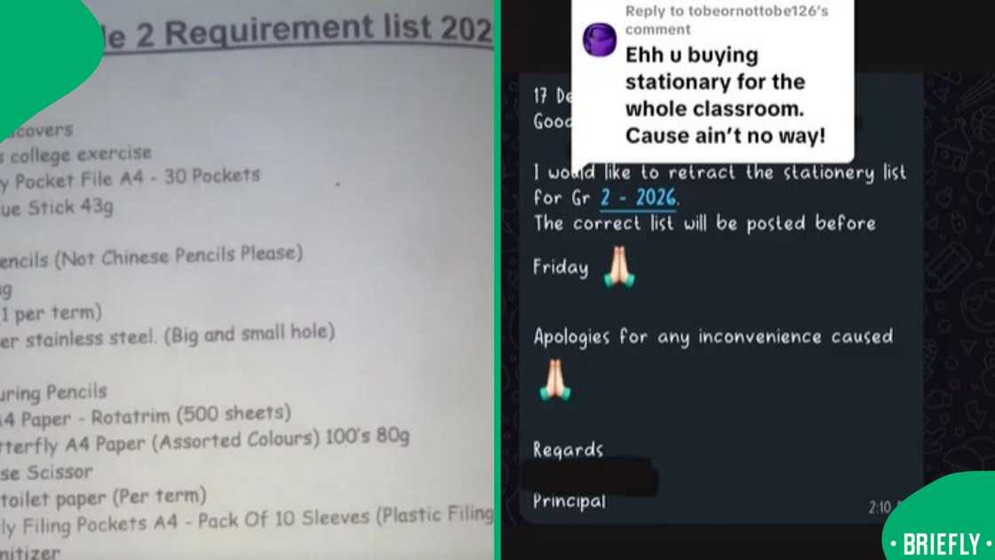 The image on the right captured the moment she flagged with a teacher