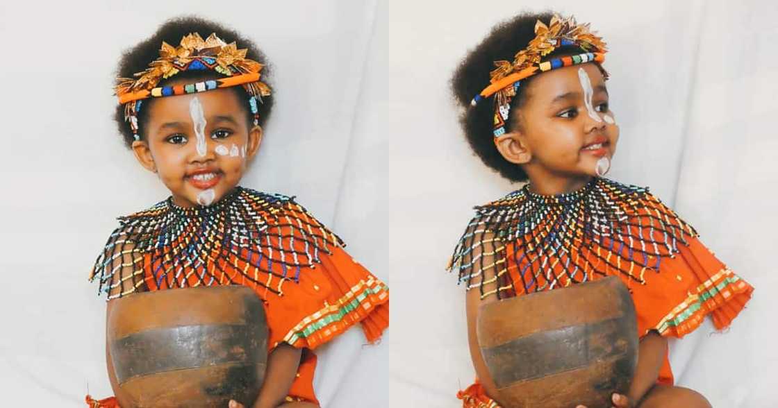 Adorable baby girl wows internet in her Heritage Day traditional outfit
