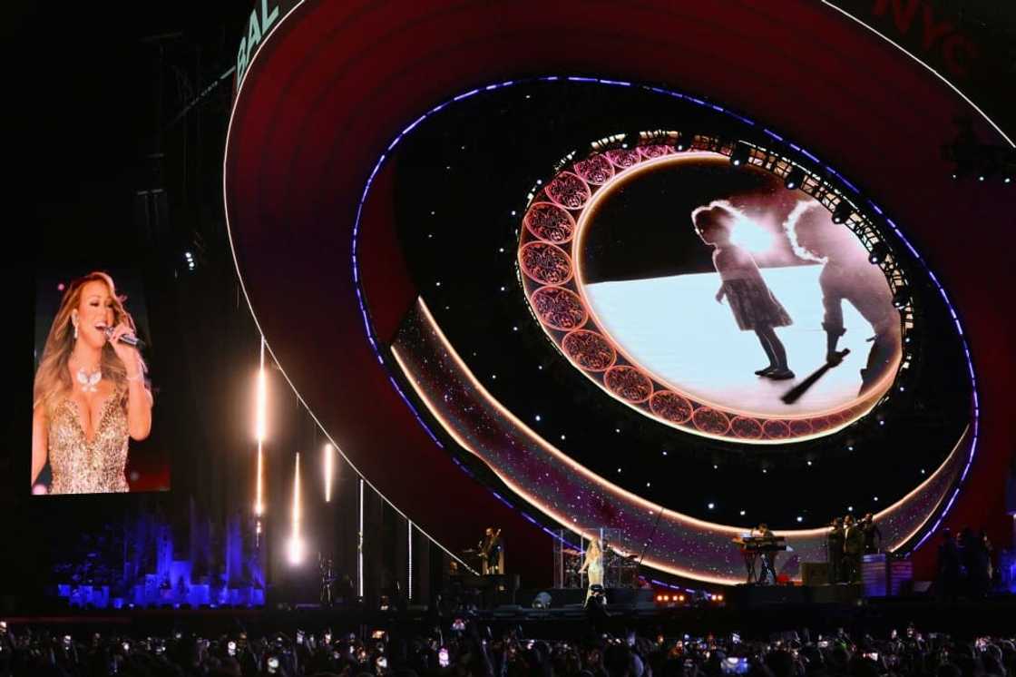 Mariah Carey performs during the Global Citizen Festival at Central Park in New York