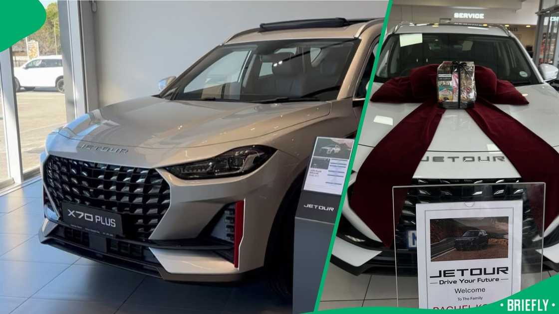 Inside Rachel Kolisi's new car Inside Rachel Kolisi's new car