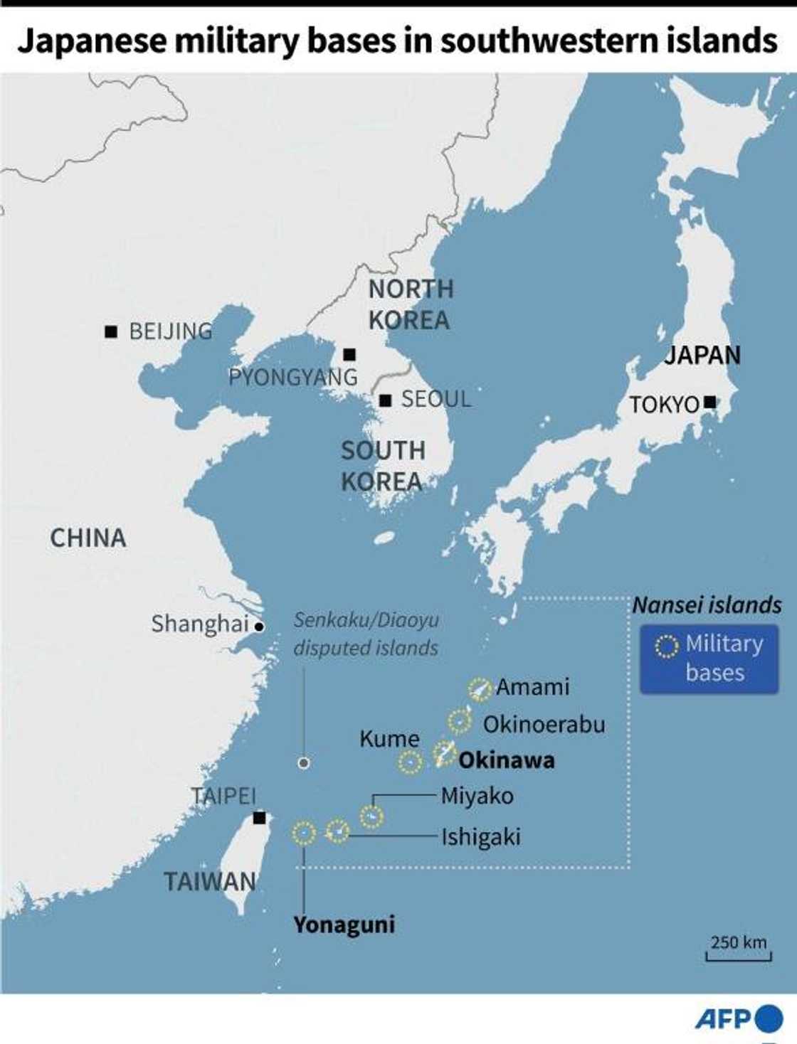 Japanese military bases in southwestern islands Japanese military bases in southwestern islands