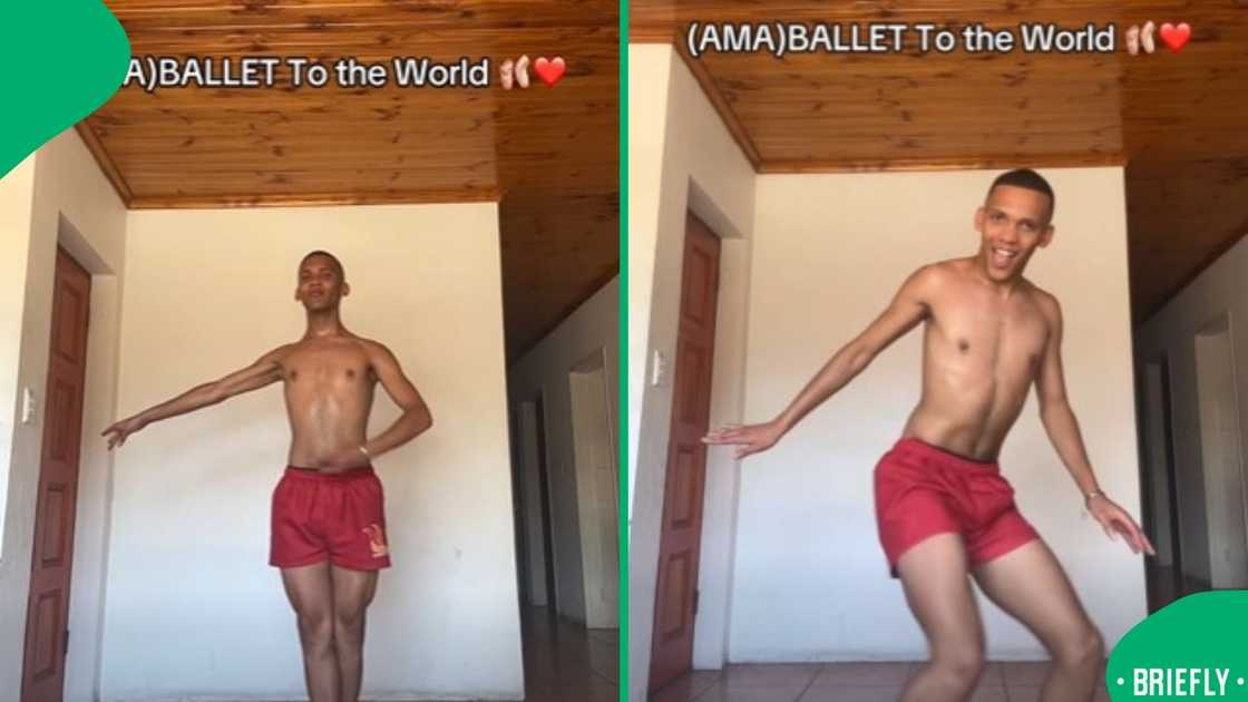 Joden showcased his performance, while wearing red shorts