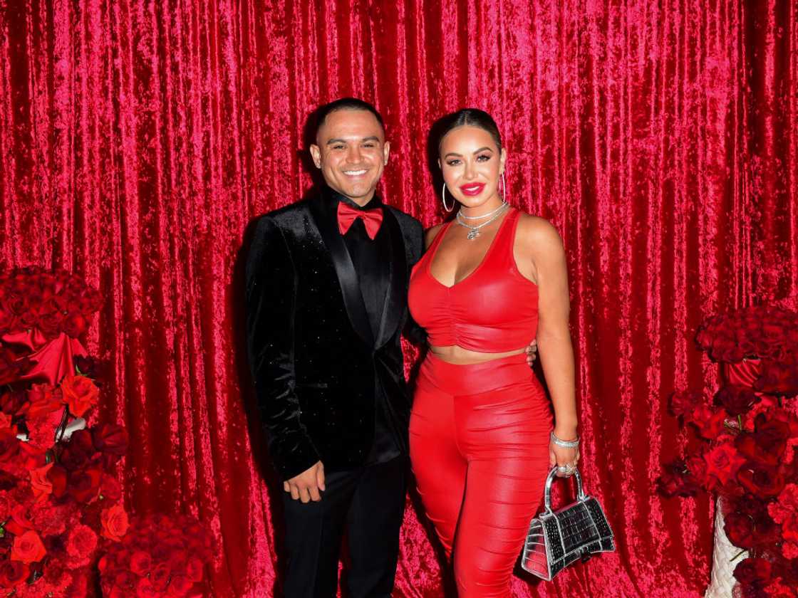 Emilio Sanchez and Chiquis in Los Angeles, California. Emilio Sanchez and Chiquis in Los Angeles, California.