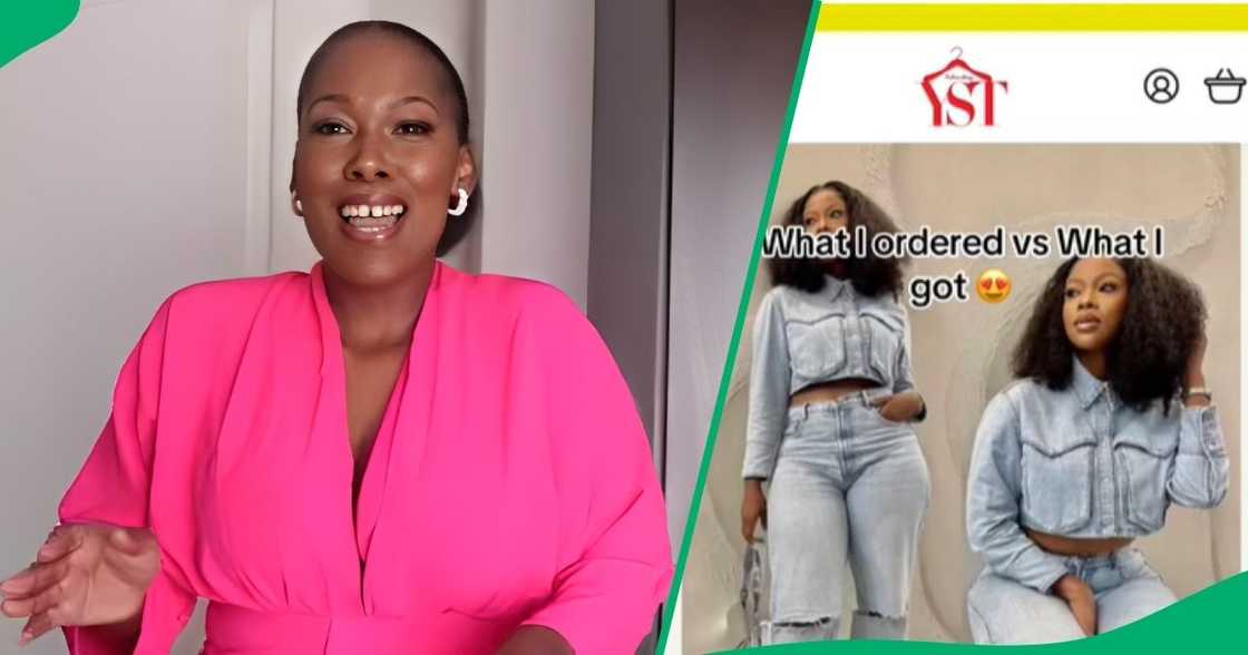 Woman happy about successful order Woman happy about successful order