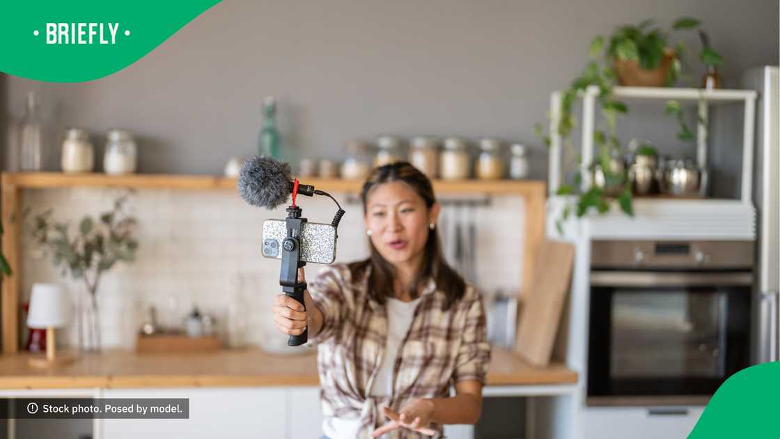 The lady loves creating content on her life, including what she gets up to in university. The lady loves creating content on her life, including what she gets up to in university.