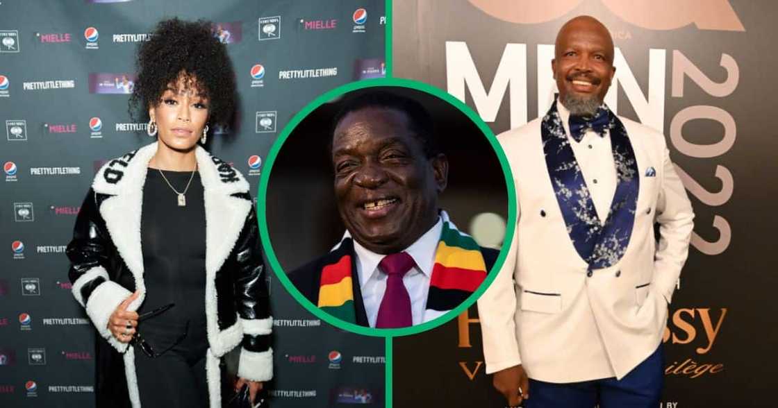 Pearl Thusi and sello Maake Ka Ncube under fire for endorsong Emmerson Mnangagwa Pearl Thusi and sello Maake Ka Ncube under fire for endorsong Emmerson Mnangagwa