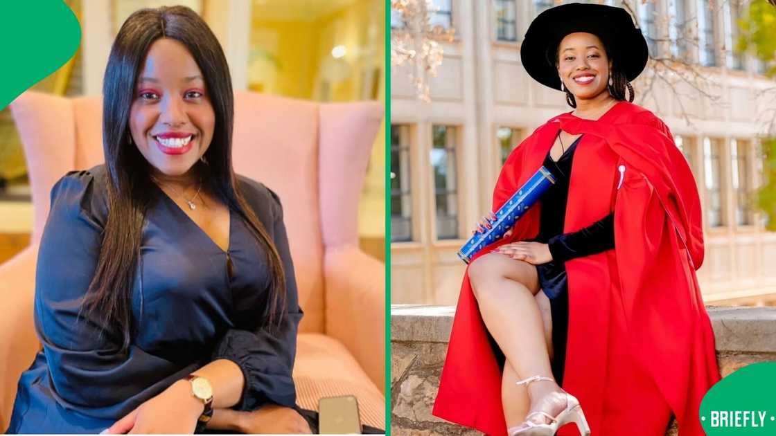 A young woman was celebrated for her remarkable achievement as she bagged a PhD in Geography. A young woman was celebrated for her remarkable achievement as she bagged a PhD in Geography.