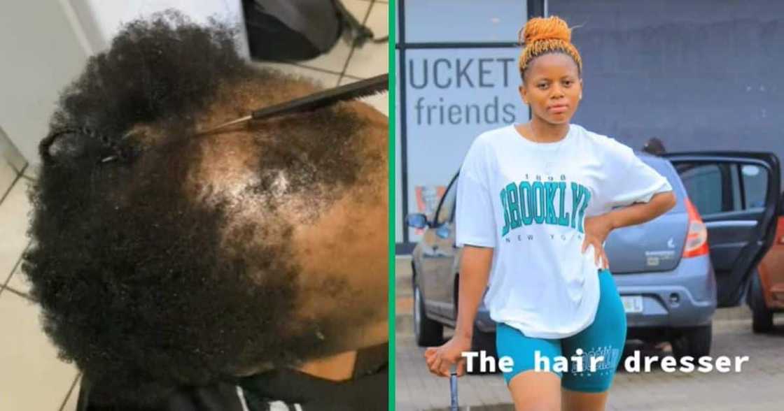 TikTok of braider confronted with receding hairline TikTok of braider confronted with receding hairline