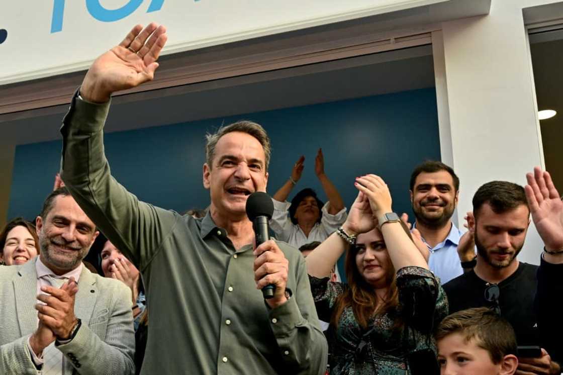 Greek Prime Minister Kyriakos Mitsotakis is running on his economic record Greek Prime Minister Kyriakos Mitsotakis is running on his economic record