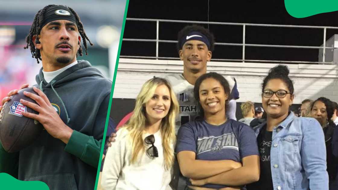 Jordan Love with his sisters Jordan Love with his sisters