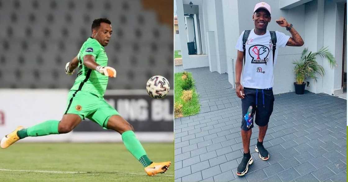 Kaizer Chiefs fans are not convinced that goalkeeper Itumeleng Khune is suspended. Image: @ItuKhune32/ KhamaBilliat/Instagram