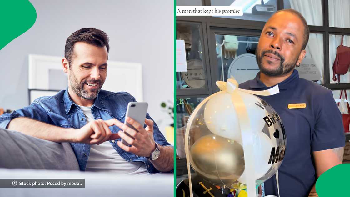 South Africans got teary-eyed after a man received a lovely gift from his wife. South Africans got teary-eyed after a man received a lovely gift from his wife.