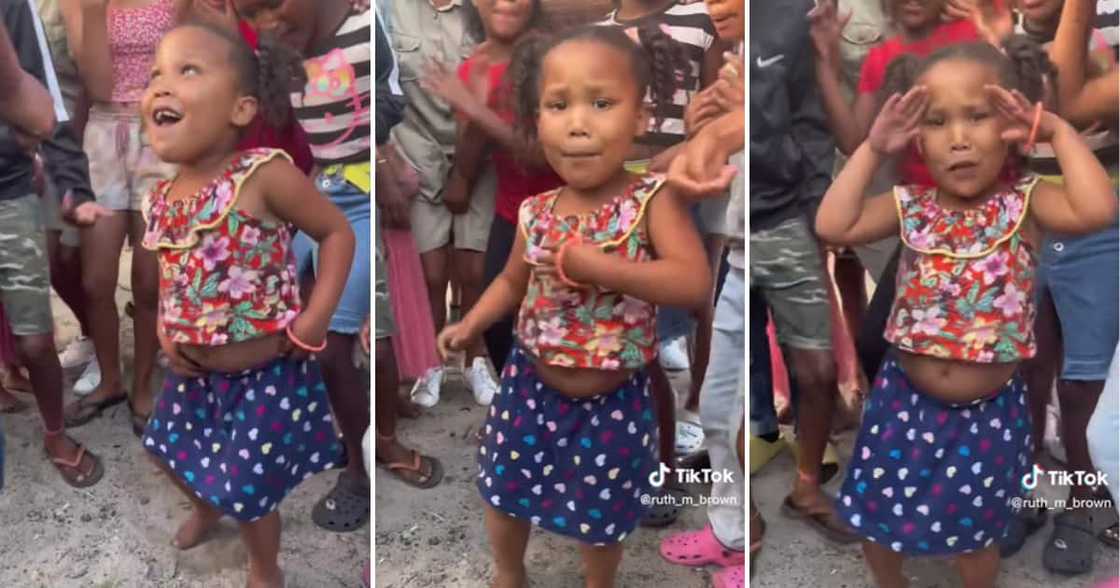 Little girl dancing