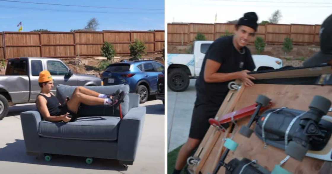 marko terzo, youtuber, electric, car, couch marko terzo, youtuber, electric, car, couch