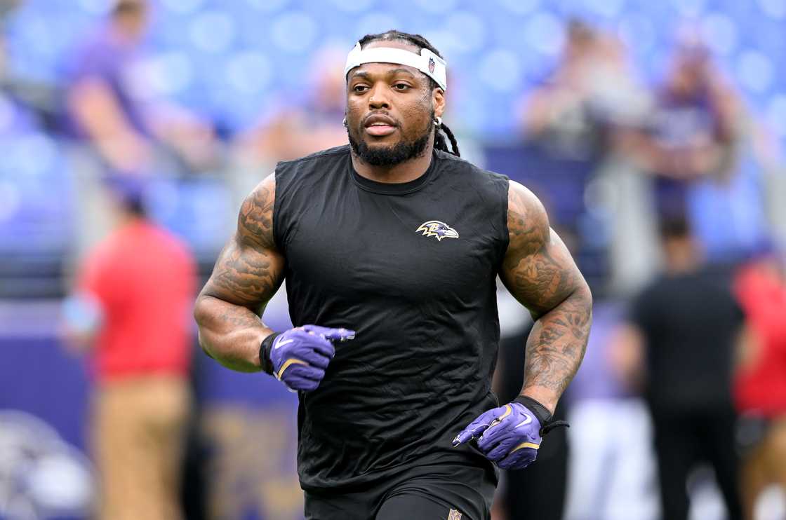 Derrick Henry at M&T Bank Stadium in Baltimore, Maryland Derrick Henry at M&T Bank Stadium in Baltimore, Maryland