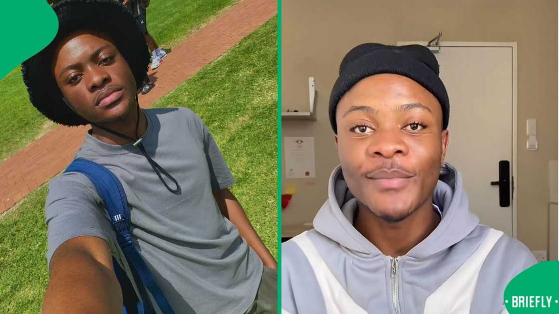 A student showcased his R400 grocery haul along with its prices in a TikTok video.