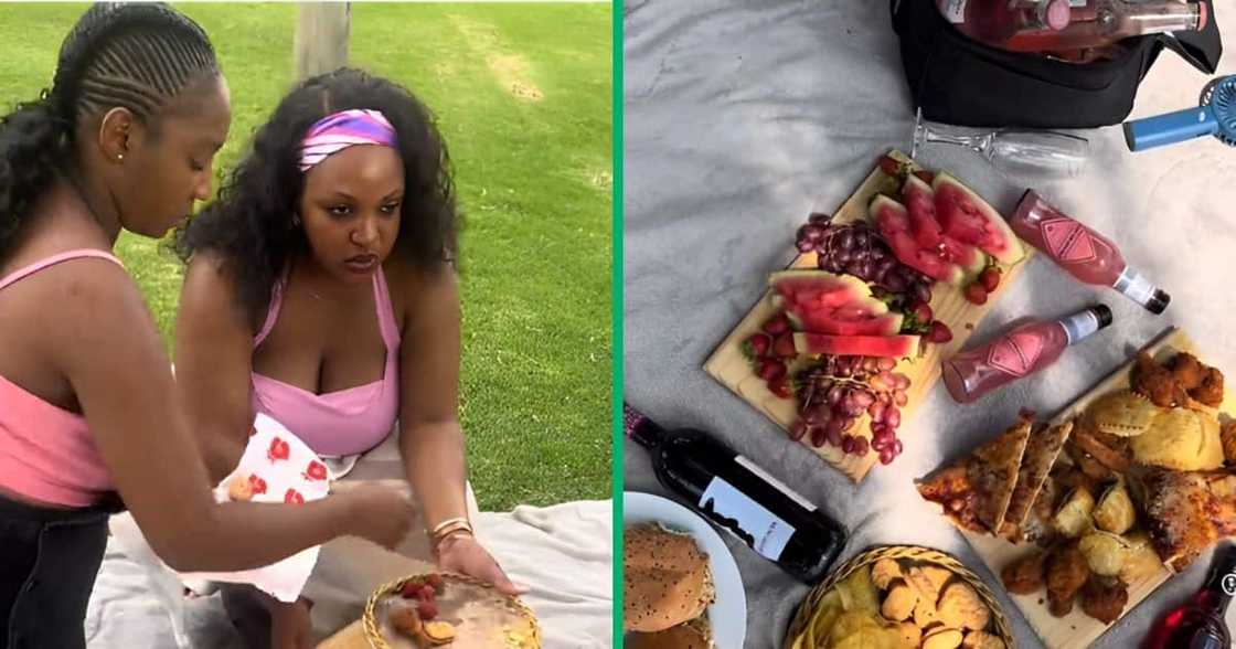 A TikTok user shared how Johannesburg weather ruined her and her two friend's picnic. A TikTok user shared how Johannesburg weather ruined her and her two friend's picnic.