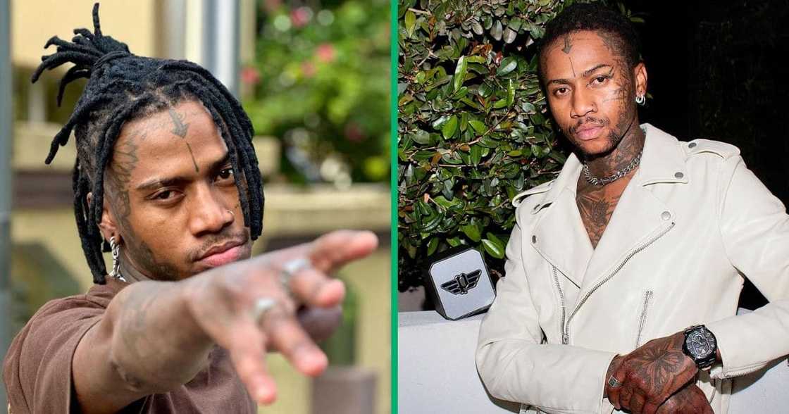 Themba Broly posted a video of himself bleeding from an attack Themba Broly posted a video of himself bleeding from an attack