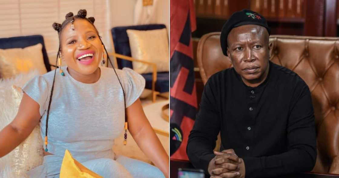 Makhadzi shares throwback having fun with Julius Malema at his birthday party Makhadzi shares throwback having fun with Julius Malema at his birthday party