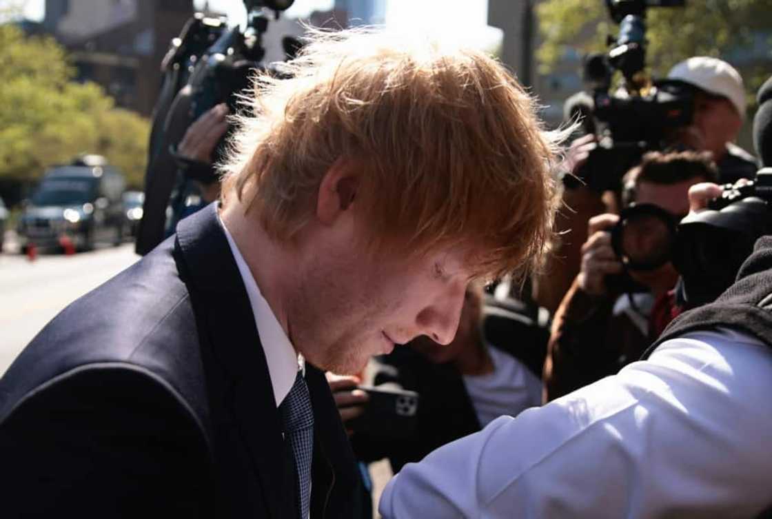 Ed Sheeran arrives at federal court in New York for a copyright trial alleging he stole a chord progression from a Marvin Gaye classic Ed Sheeran arrives at federal court in New York for a copyright trial alleging he stole a chord progression from a Marvin Gaye classic