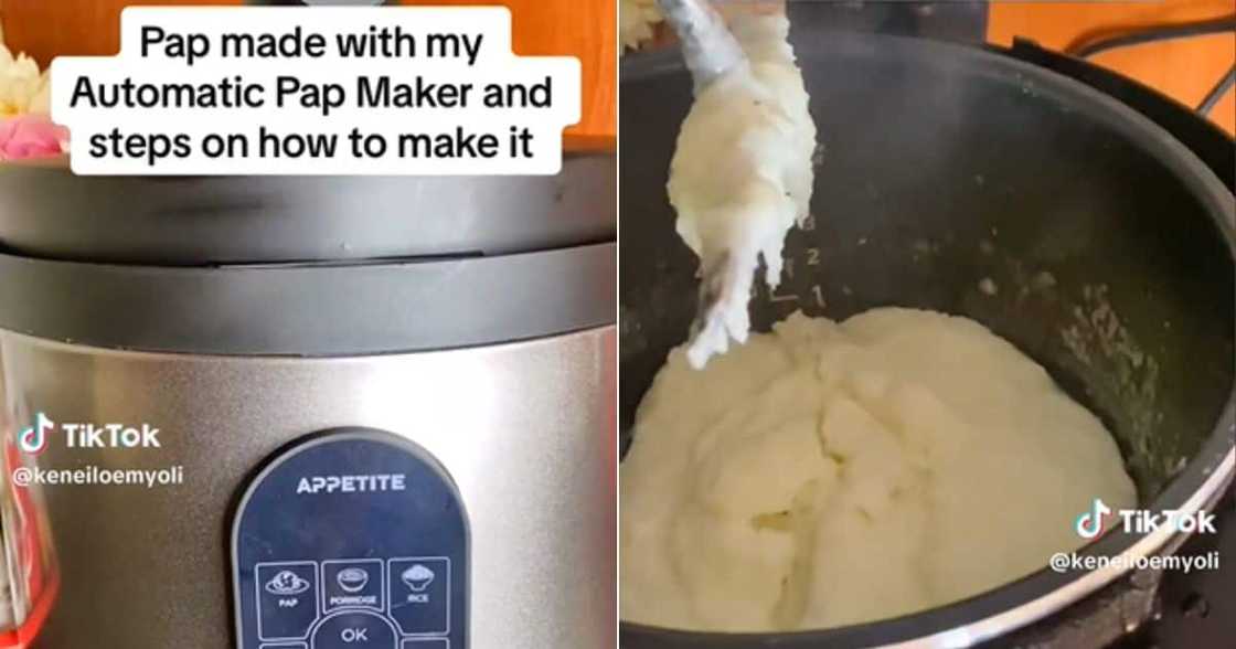 Woman uses machine to prepare pap