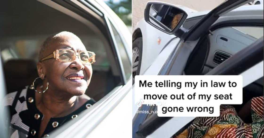 A woman tried to sit in the front seat while her mother in law was there A woman tried to sit in the front seat while her mother in law was there