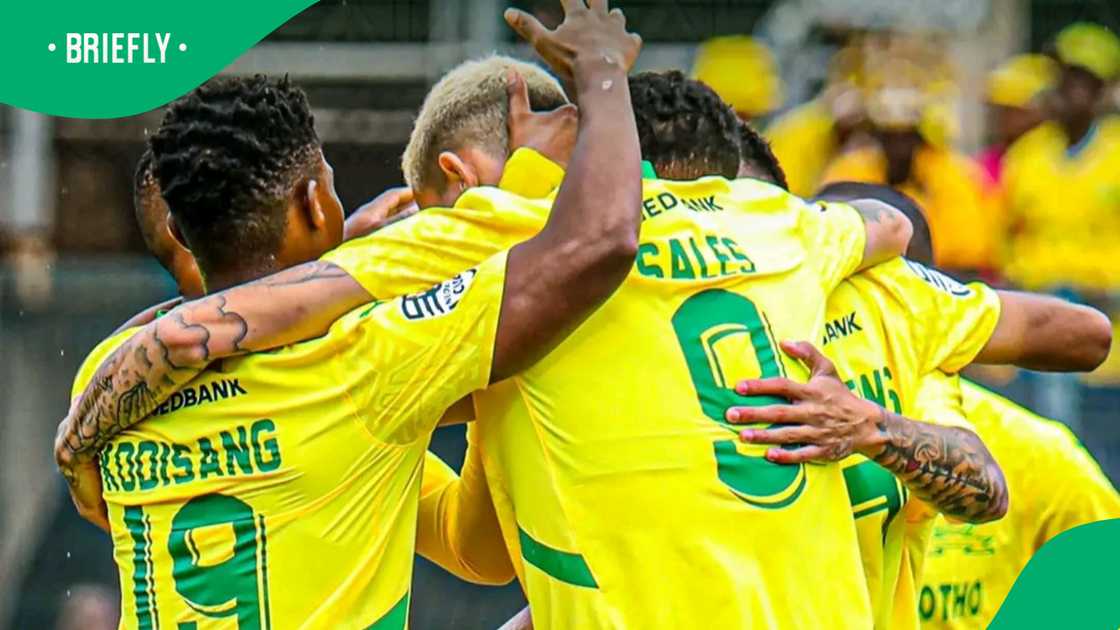 Arthur Sales scores for Mamelodi Sundowns against Sekhukhune United. Arthur Sales scores for Mamelodi Sundowns against Sekhukhune United.