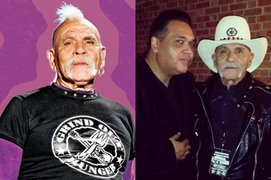 Bob Morales and a fan Bob Morales and a fan