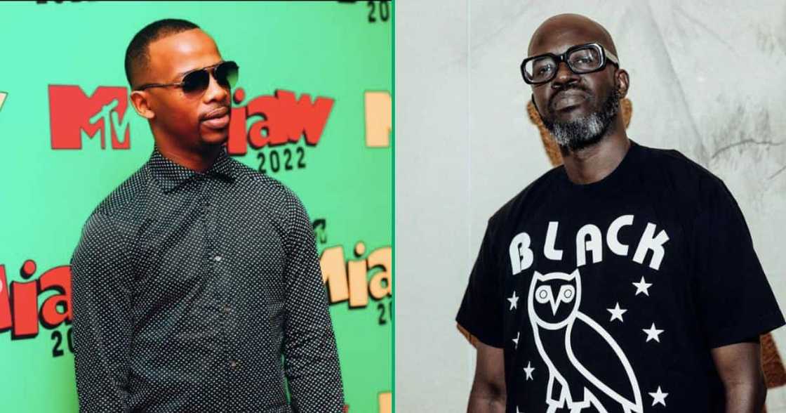 DJ Black Coffee performs with Zakes Bantwini DJ Black Coffee performs with Zakes Bantwini