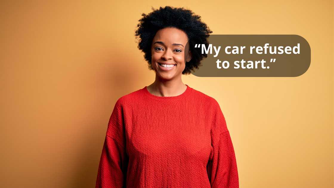 A young woman smiling