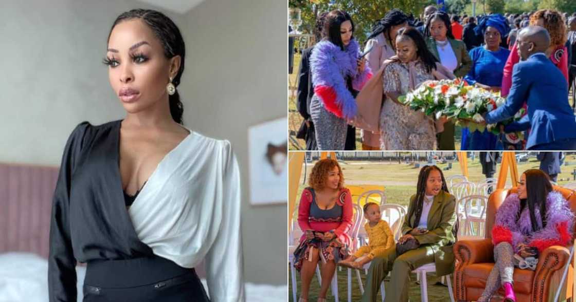 Khanyi Mbau, Dad, Tombstone, Unveiling, SA Celebrity, Young Famous & African, The Wife