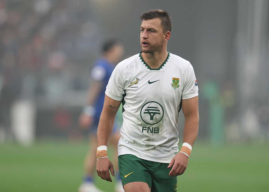 Handrè Pollard of South Africa looks on during the Quilter Nations Series 2025 match Handrè Pollard of South Africa looks on during the Quilter Nations Series 2025 match