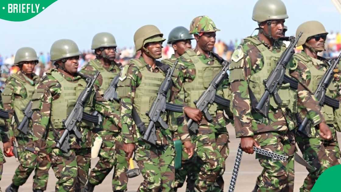 Umbutfo Eswatini Defence Force (UEDF) soldiers Umbutfo Eswatini Defence Force (UEDF) soldiers