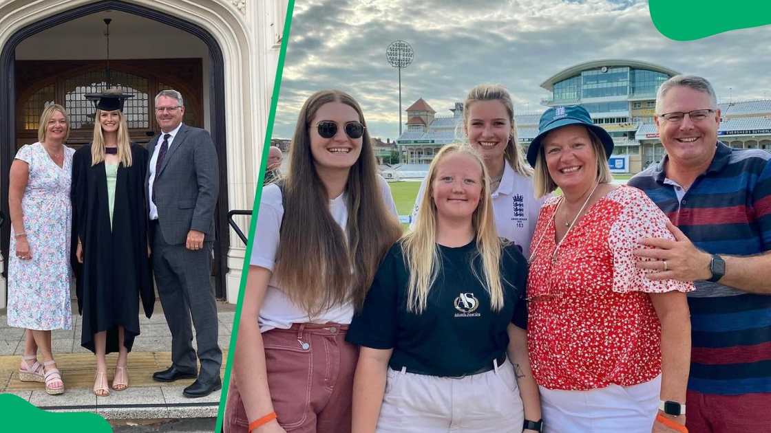 Cricketer Lauren Bell's family Cricketer Lauren Bell's family