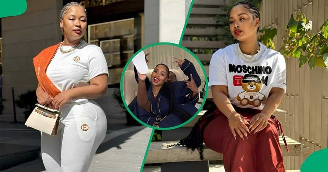 Cyan Boujee and her boyfriend looked cosy in their saucy video. Cyan Boujee and her boyfriend looked cosy in their saucy video.