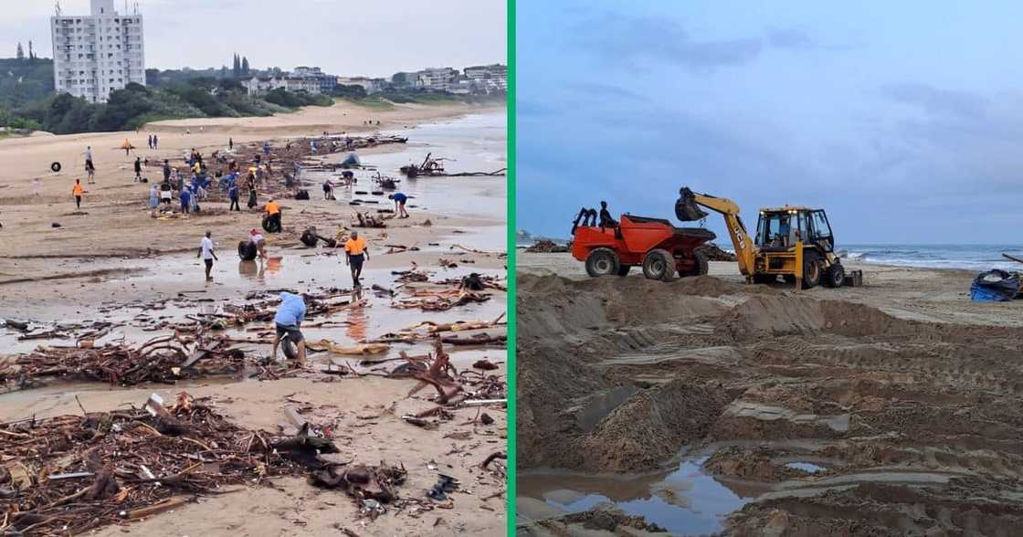 KZN's South Coast residents clean-up Margate following destructive storm. KZN's South Coast residents clean-up Margate following destructive storm.