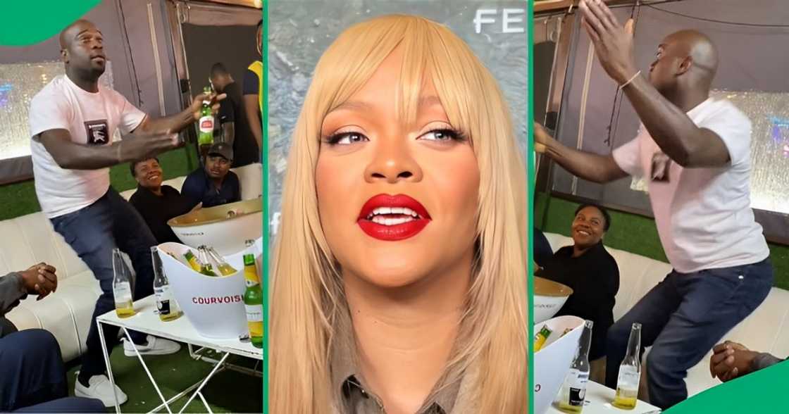 Gent busts moves to classic Rihanna song Gent busts moves to classic Rihanna song