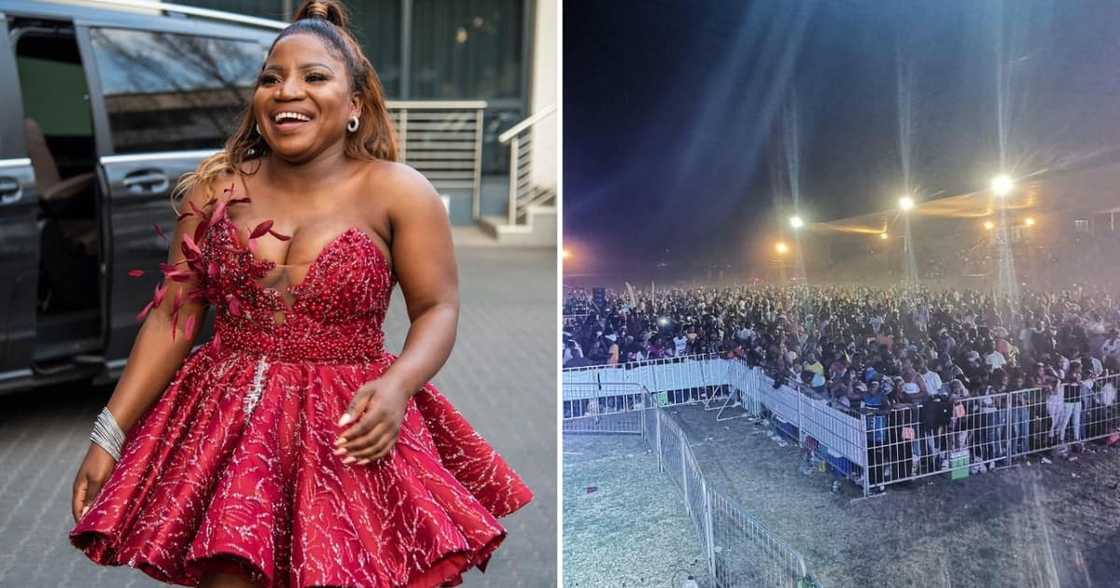 Makhadzi and her show's venue Makhadzi and her show's venue