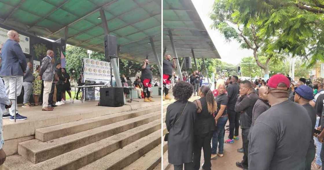 KZN artists gatherered on Florida Road KZN artists gatherered on Florida Road