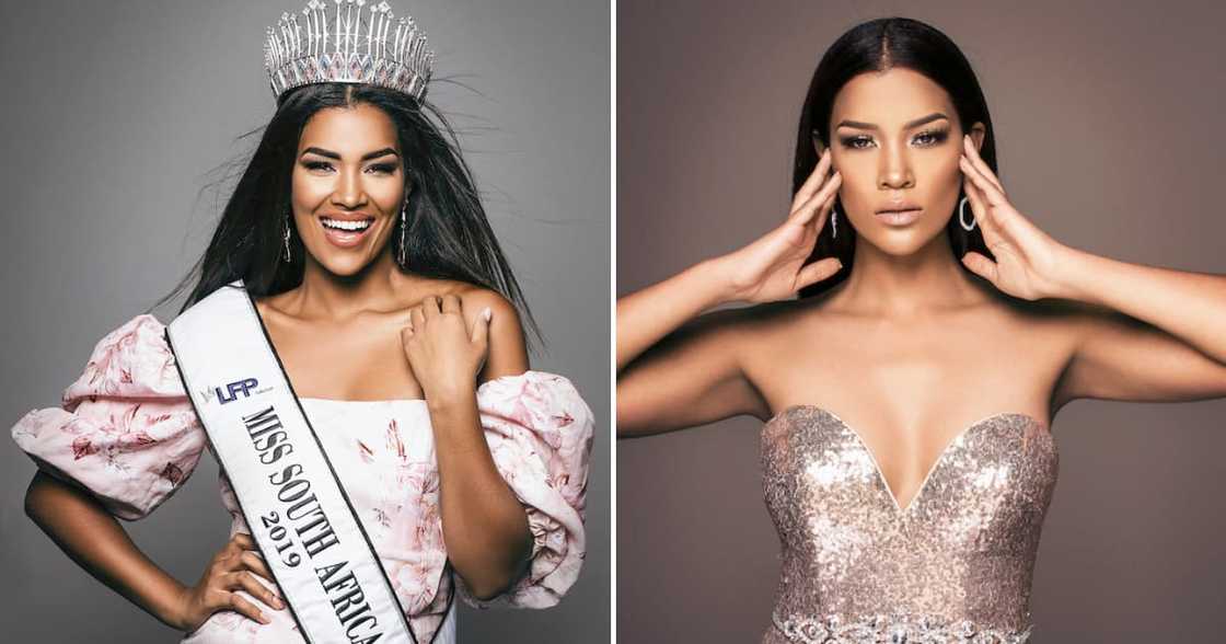 Sasha-Lee Laurel Olivier was Miss SA in 2019, taking over from Zozibini Tunzi Sasha-Lee Laurel Olivier was Miss SA in 2019, taking over from Zozibini Tunzi